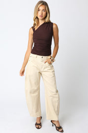 Brown Mia Knit Top