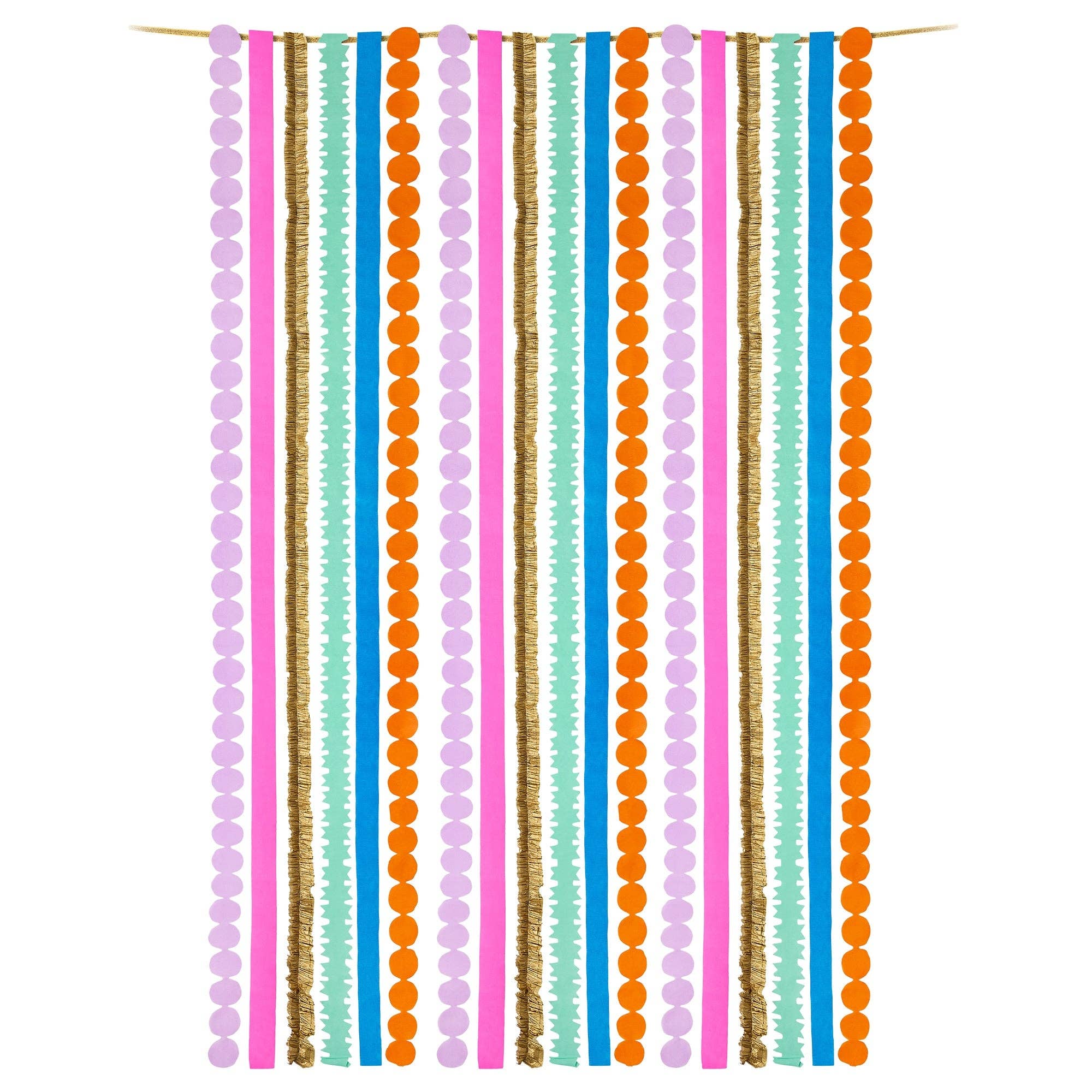 Multicolor Party Streamer Set — lightweight and reusable