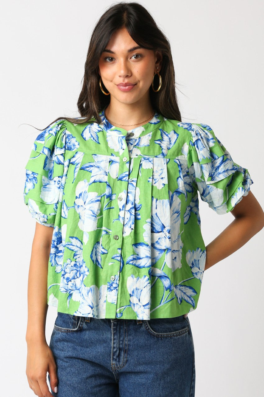 Maia Floral Bubble Top