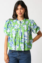 Maia Floral Bubble Top