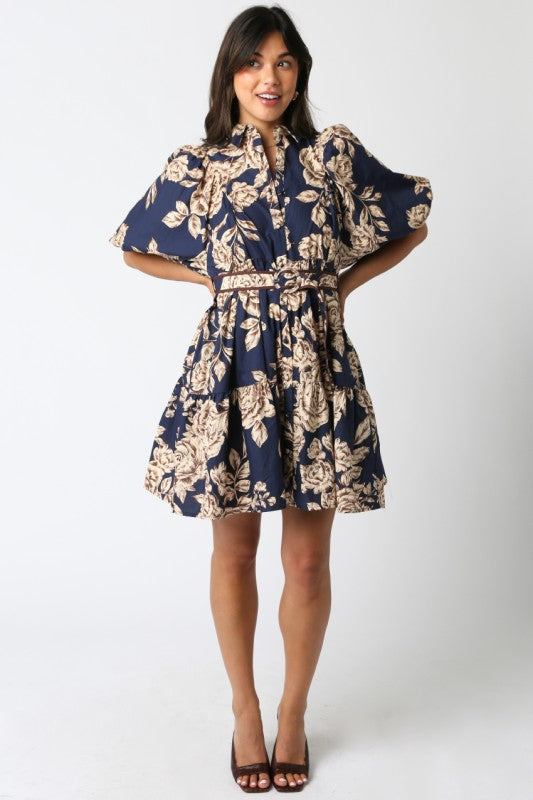 Faith Floral Belt Dress