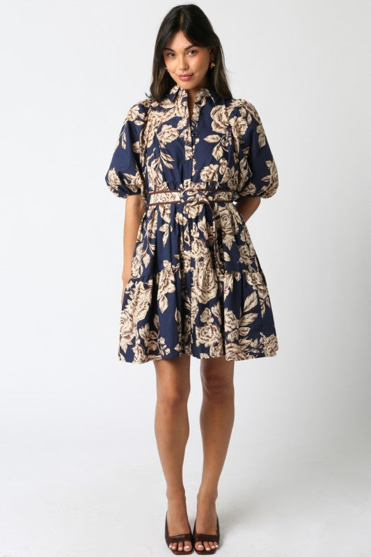 Faith Floral Belt Dress