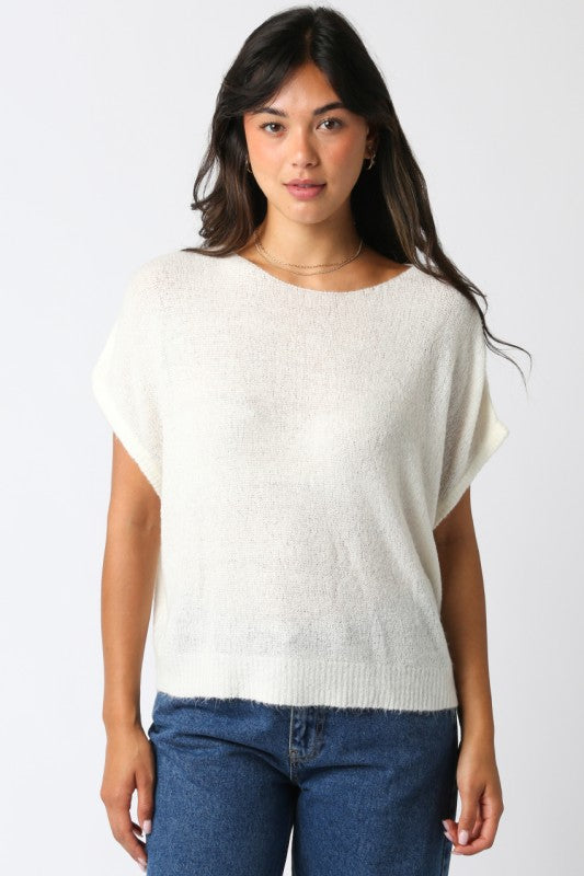 White Ali Knit Top