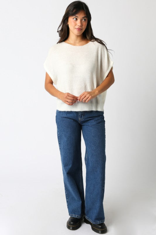 White Ali Knit Top