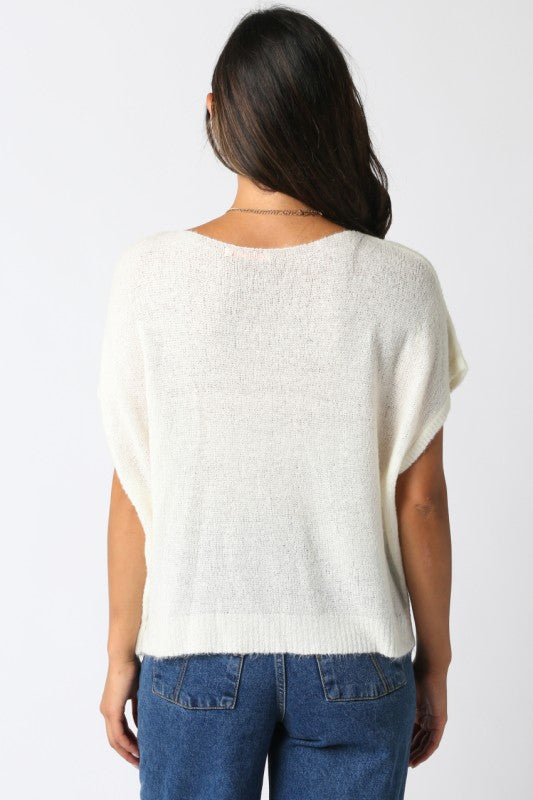 White Ali Knit Top
