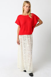 Red Ali Knit Top