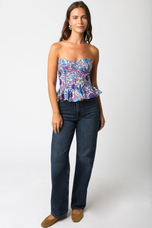 Ella Floral Tube Top