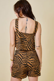 Tiger Print Crop Top
