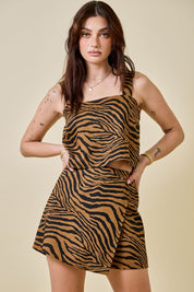 Tiger Print Crop Top
