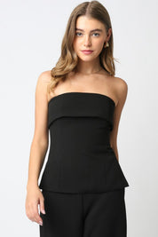 Black Emelia Tube Top