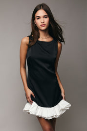 Sleeveless Bubble Hem Mini Dress