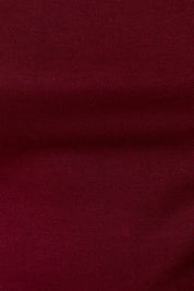 Burgundy Mesh Drape Top