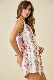 Floral Print Tie Set
