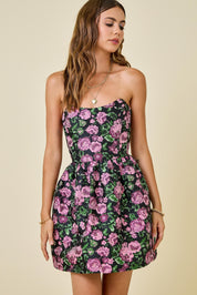 Floral Corset Mini Dress