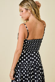 Black & White Polka Dot Crop Top