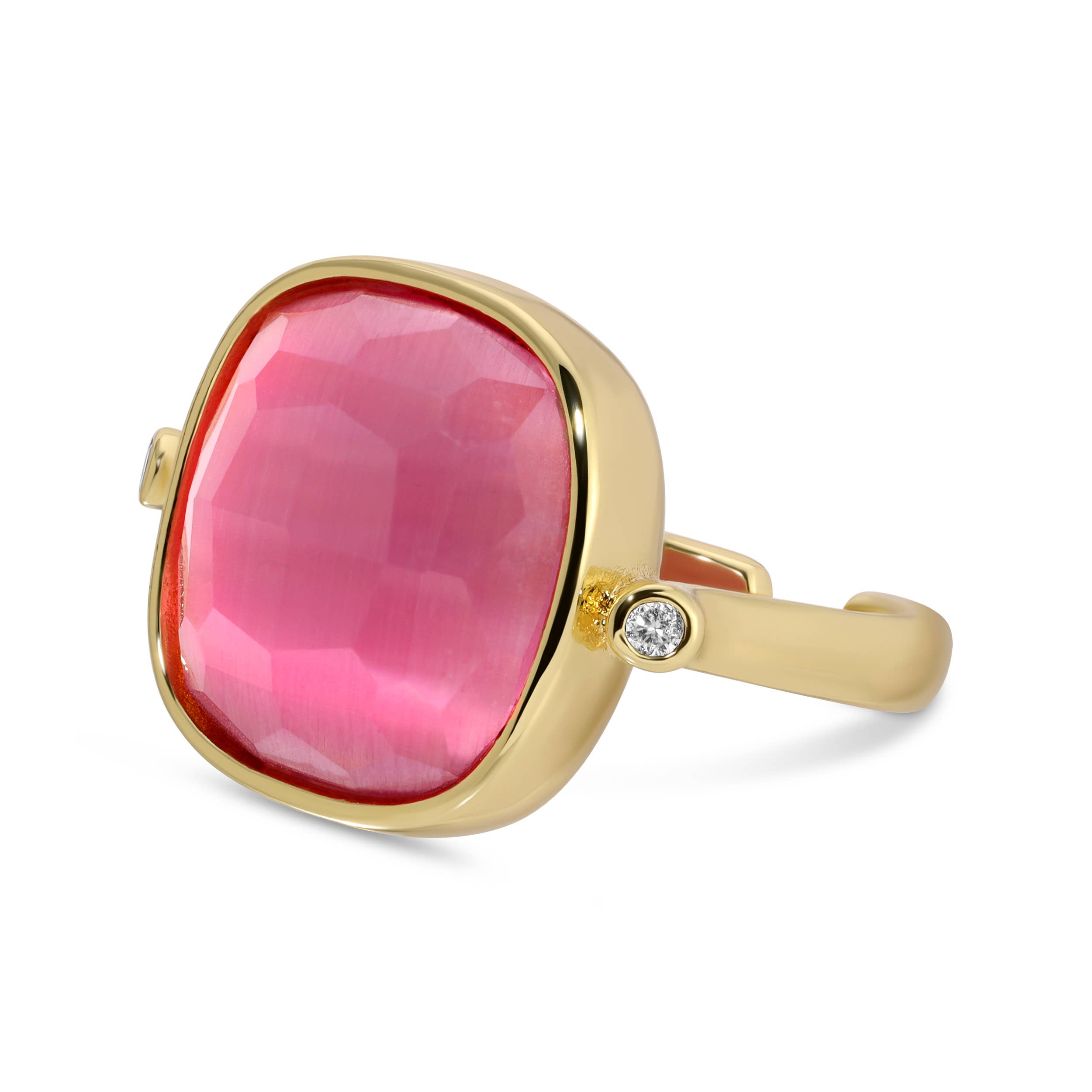 Ms. Reliability Square Stone Ring