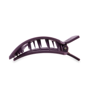 Flat Square Hair Clip | Large | Burgundy Bliss showing bendable teeth for a secure yet gentle hold