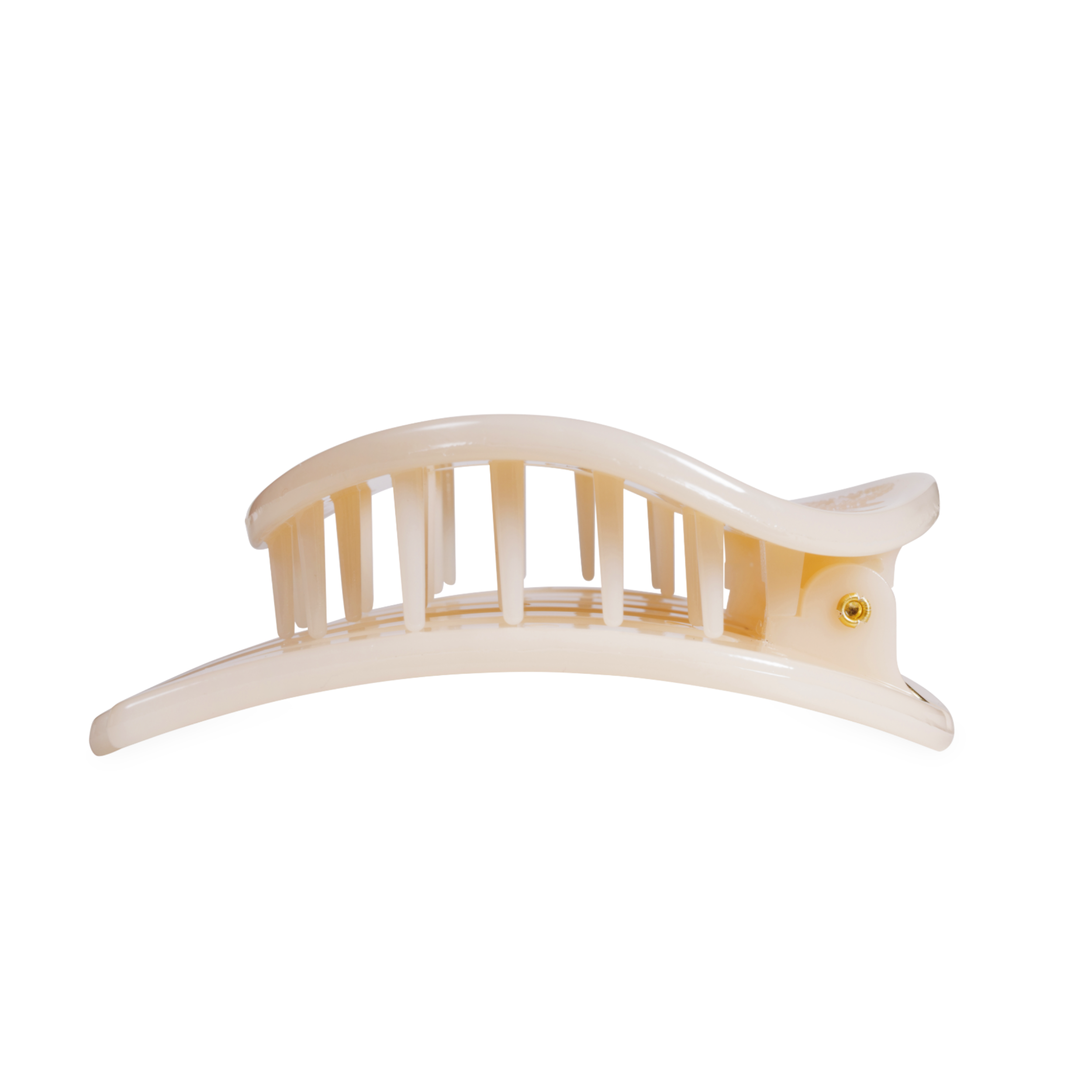 Flat Circle Hair Clip | Large | Almond Beige