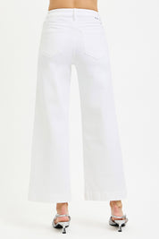 White Wide Leg Jeans RDP5687HD