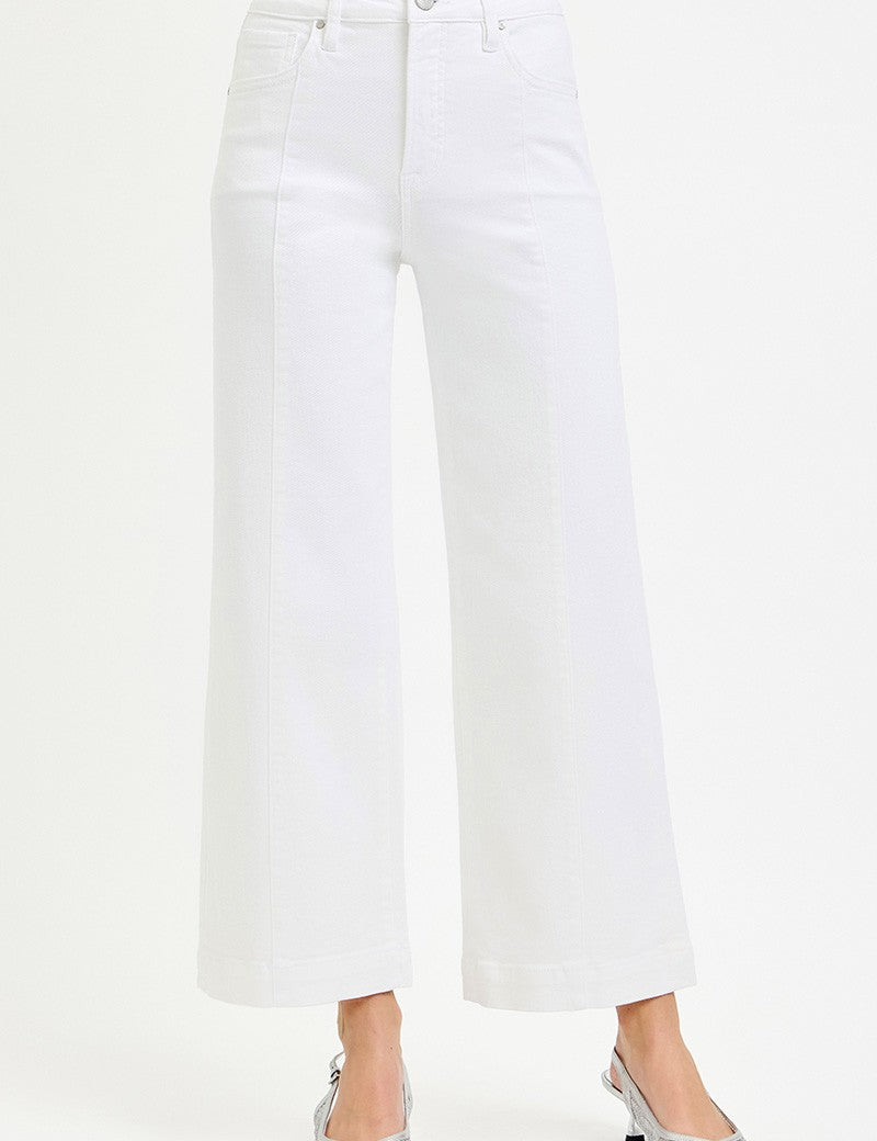 White Wide Leg Jeans RDP5687HD