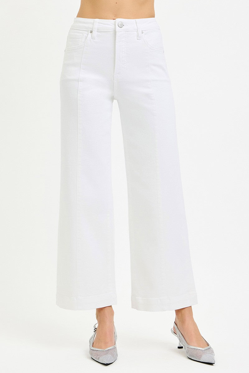 White Wide Leg Jeans RDP5687HD