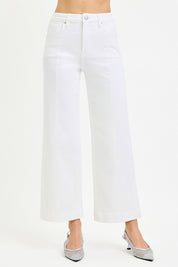 White Wide Leg Jeans RDP5687HD