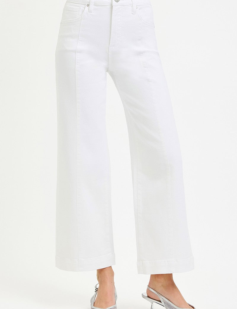 White Wide Leg Jeans RDP5687HD