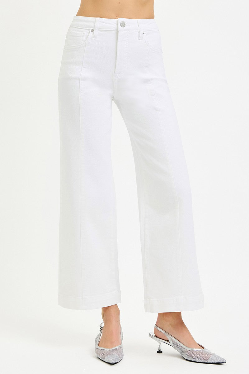 White Wide Leg Jeans RDP5687HD