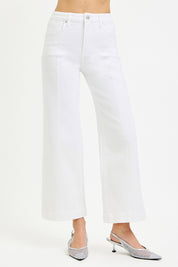 White Wide Leg Jeans RDP5687HD