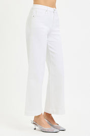 White Wide Leg Jeans RDP5687HD