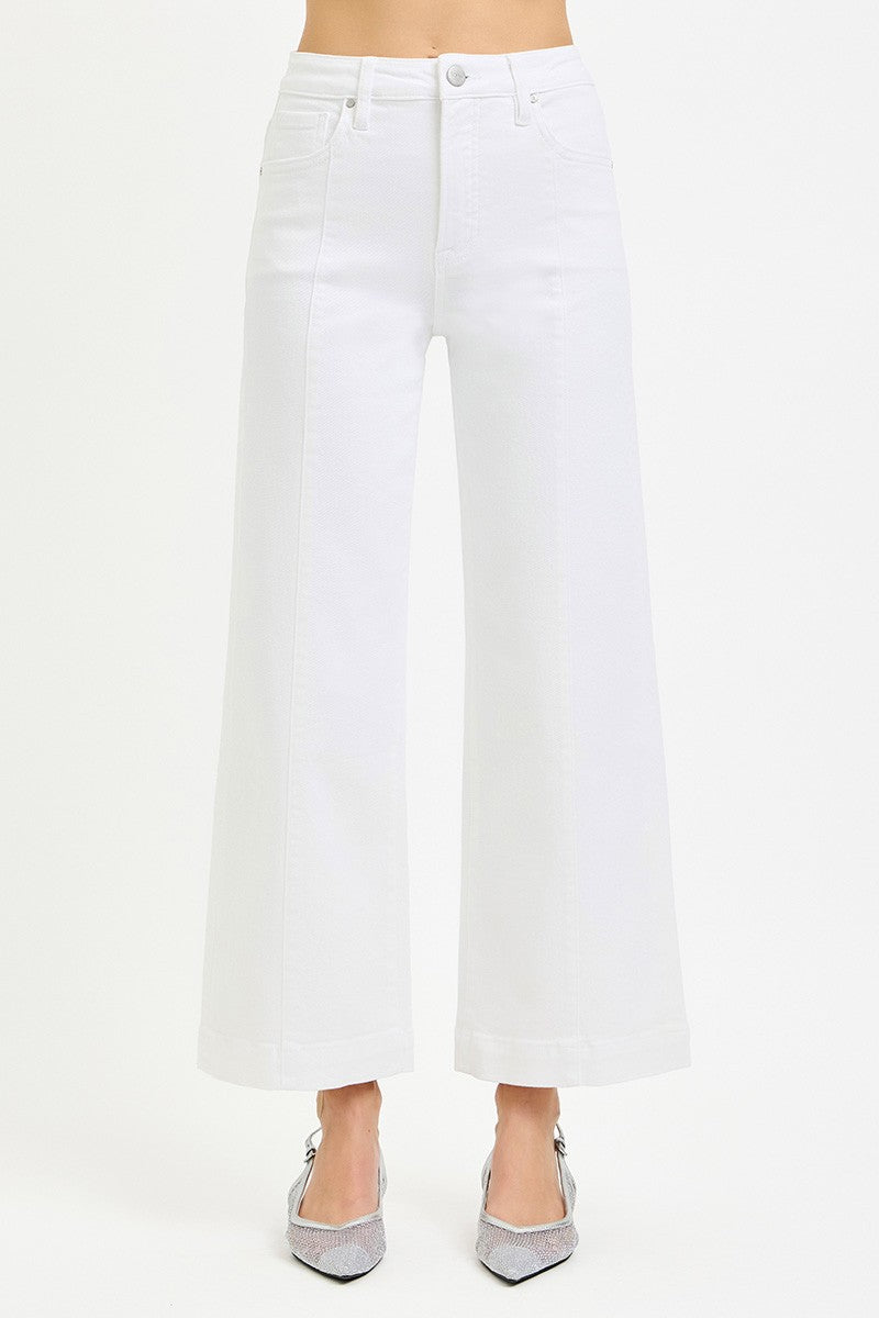 White Wide Leg Jeans RDP5687HD