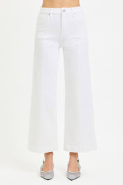 White Wide Leg Jeans RDP5687HD