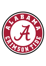 #153 - CUSTOM APPAREL — ALABAMA CRIMSON TIDE and red a in the middle