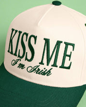 Green Kiss Me Irish Trucker Hat