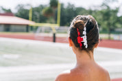 Classic Hair Clip | Large | University of Alabama showing crimson red with white accents