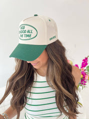 Green God is Good Trucker Hat