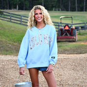 Light Blue Camo Sweatshirt Lulu Mac
