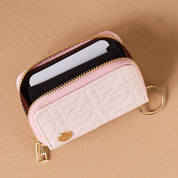Zip Around Wallet-Blush Hearts