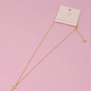 Shell Pearl Cross Necklace