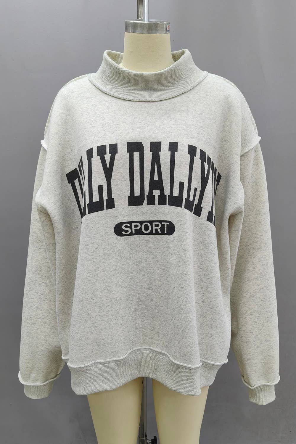 Gray 'DILLY DALLYIN' Reversible Sweatshirt