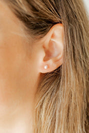 Screwback Stud Earrings Payton Pearl Pink