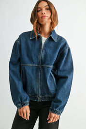 Denim Zip Up Jacket