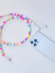 Cotton Candy Beaded Phone Charger
