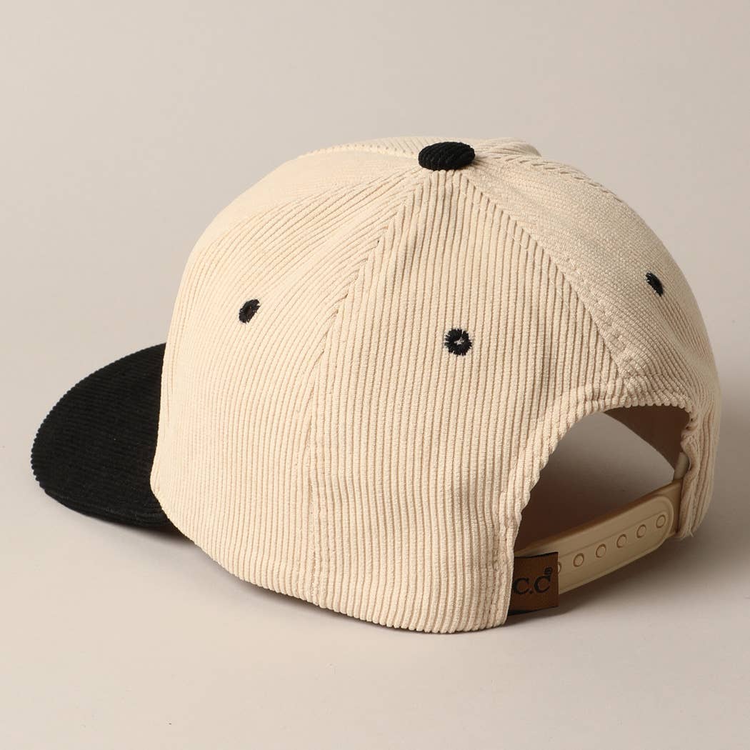 DARLIN' Corduroy Trucker Baseball Cap