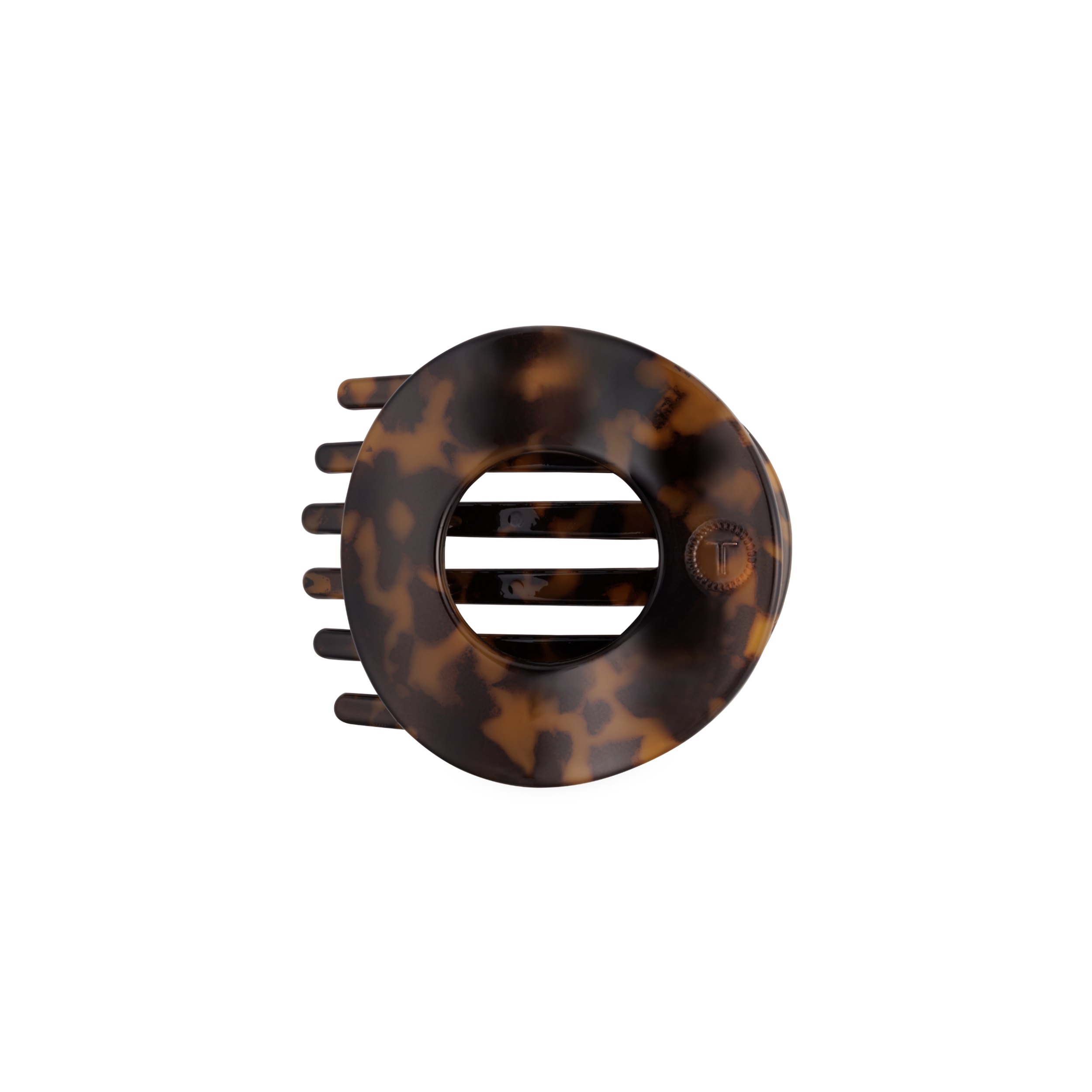Flat Circle Hair Clip | Medium | Tortoise