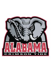 #160 - CUSTOM APPAREL — ALABAMA CRIMSON TIDE and gray elephant