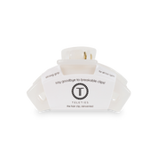 Coconut White Tiny Open Hair Clip
