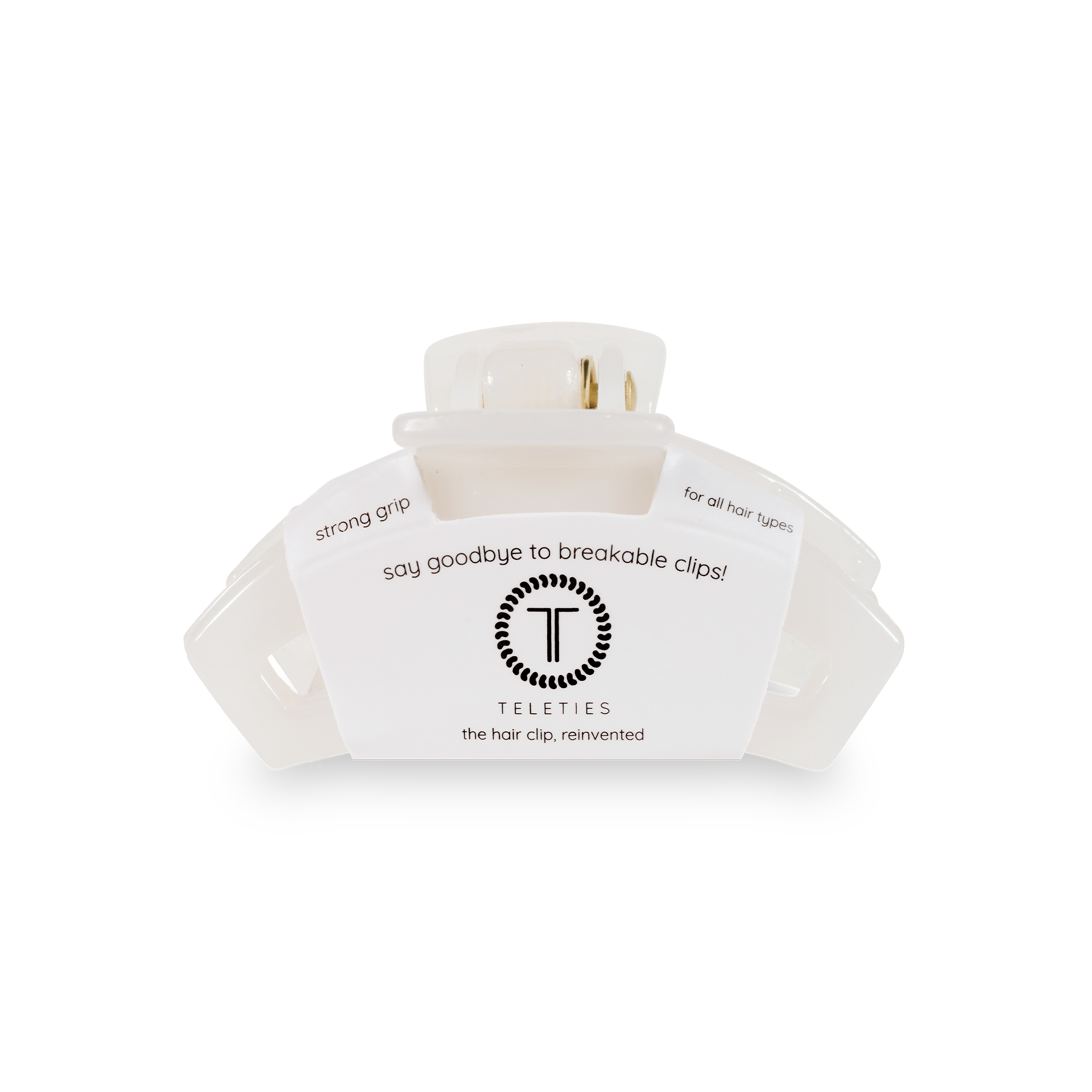 Coconut White Tiny Open Hair Clip