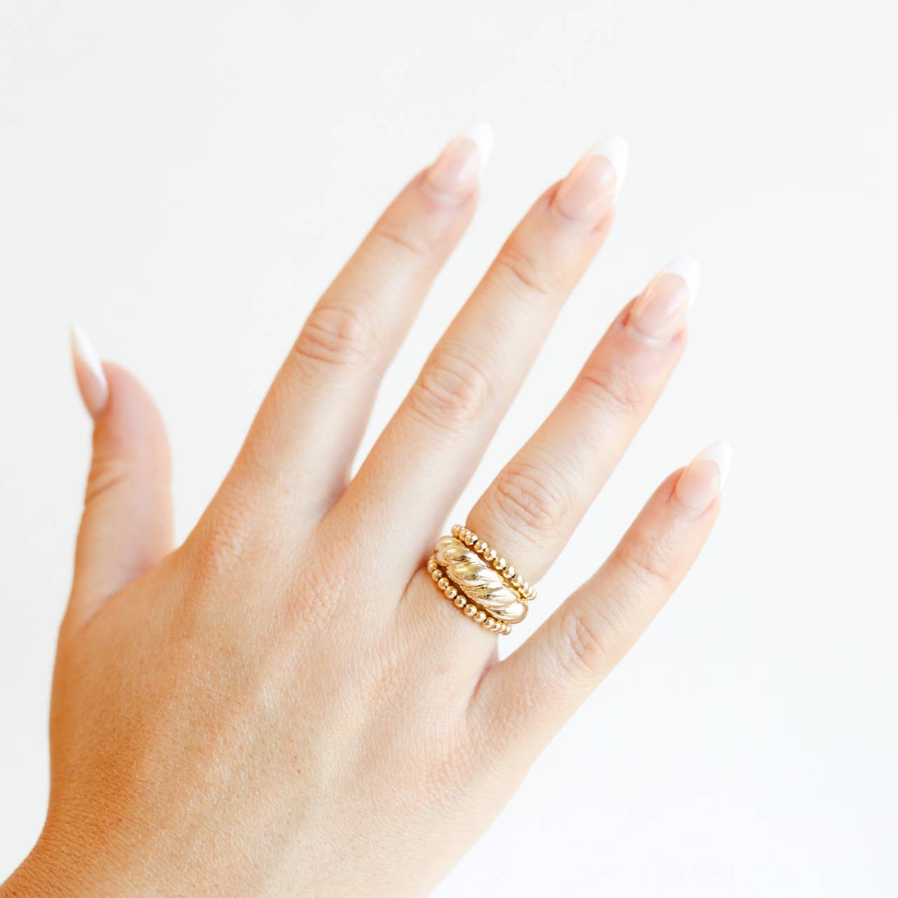 Ella Beaded Band Ring