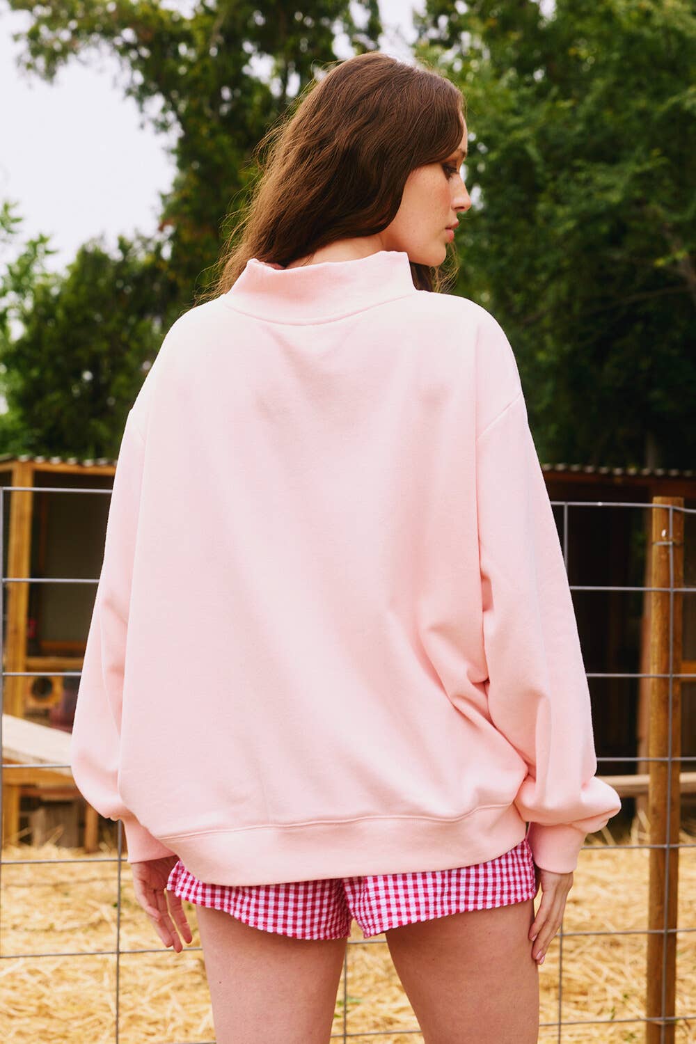 Pink Blessed Mockneck